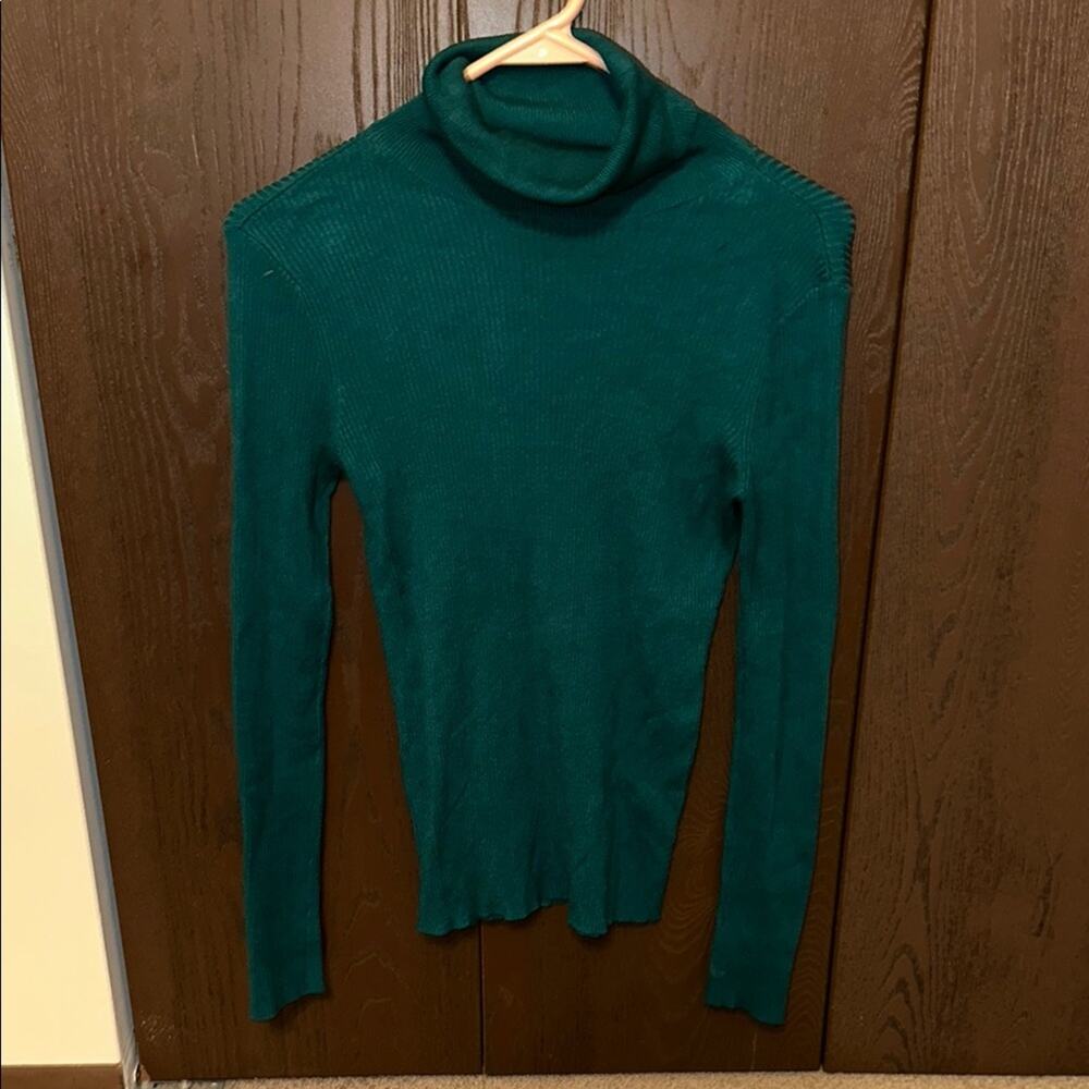Nine West Emerald Green Turtleneck Sweater - size M